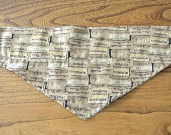 Wine Lover Dog Bandana - Slide On Corks Fabric Bandanna