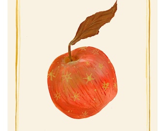 Fantastic Mr. Fox Red Remarkable Apple Wes Anderson 8x10 Print