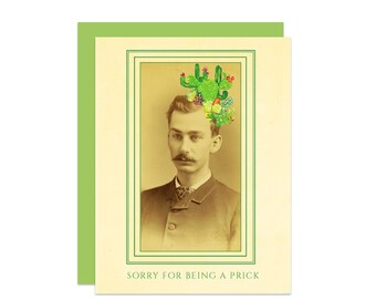Sorry For Being A Prick Apology Greeting Card