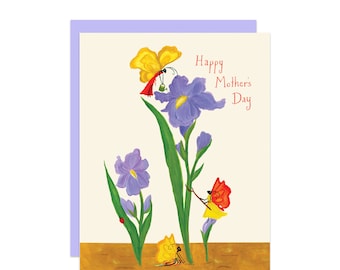 Happy Mother's Day Iris Card