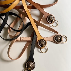 Vaucluse Leather Wrap Ring Belt