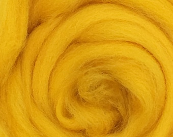 Apricot Wool roving 1 ounce 28 grams needle wet felt soap sculpture spin 