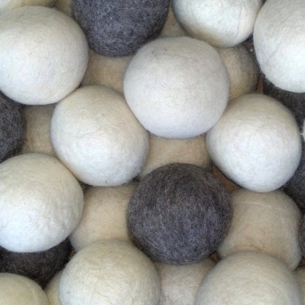 Wool Dryer Balls 3 Pack XL Natural Laundry Softener that is Eco Green Earth Friendly- Gentle on your Laundry, Skin and Wallet