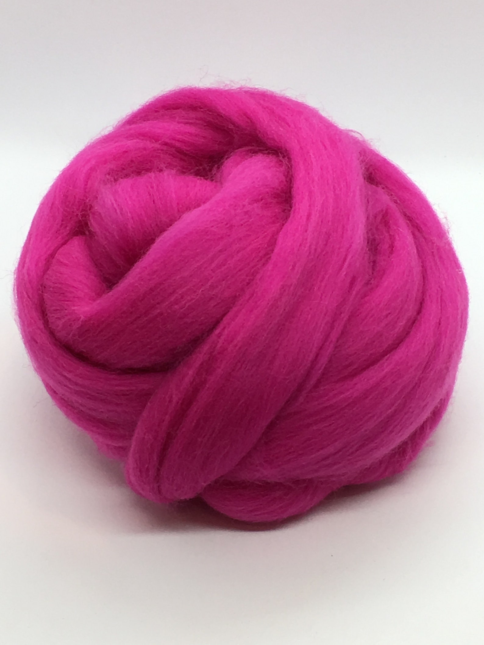 Hot Pink Wool Merino Roving Spin Into Yarn Needle Felt Wet - Etsy