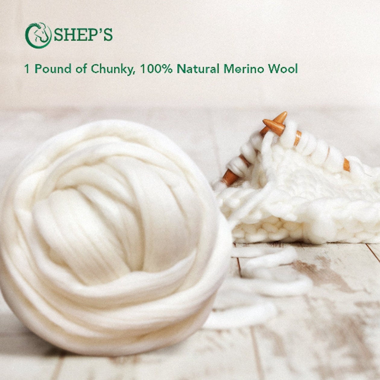 1 lb Pound Natural White Wool Top Roving Fiber Spin, Felt Crafts Luxurious with Fast Shipping! 1lb