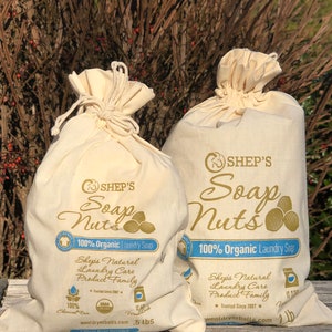 Organic Soap Nuts (Soap Berries) Natural Organic Laundry Detergent and Softener! 1lb, 1/2lb Shep&#39;s Soap Nuts
