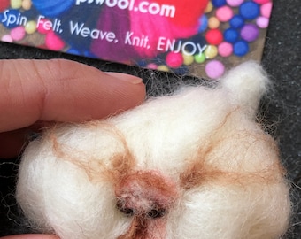 Wool Roving Fiber: Creamy White for Needle Felting & Crafts