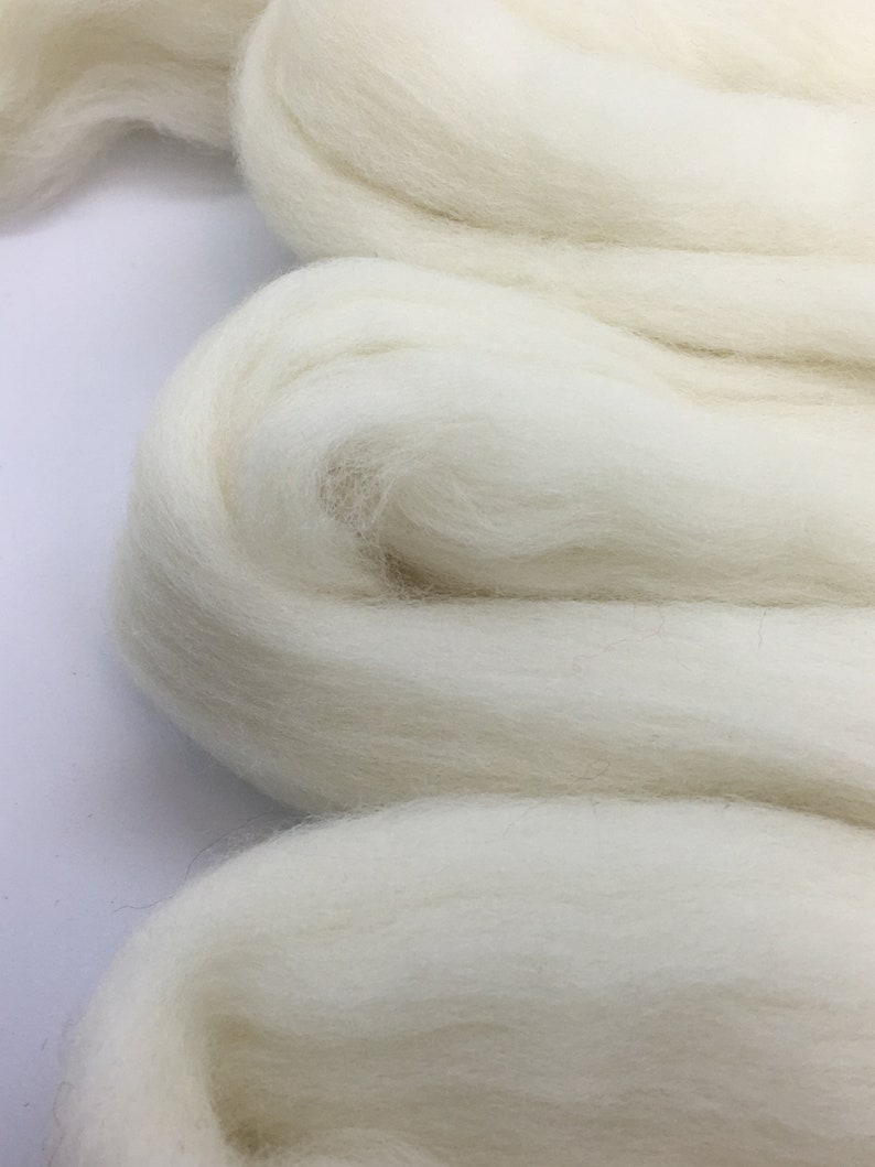 Craft Wool Roving Fiber Spinning Undyed Wool Roving Wool for - Etsy