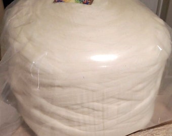 20 lbs Pounds Natural White Wool Top Roving Fiber Spinning, Felting, Weaving, Knitting Crafts USA -SALE!