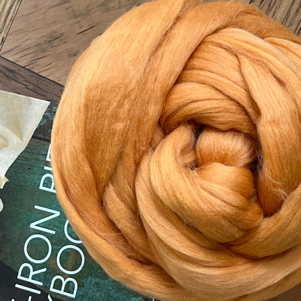 Tan Wool Roving, Tan Fiber Spinning, Felting Crafts, Weaving, Tapestry, Knitting All Crafts, Wool Roving for Spinning Felting craft Projects