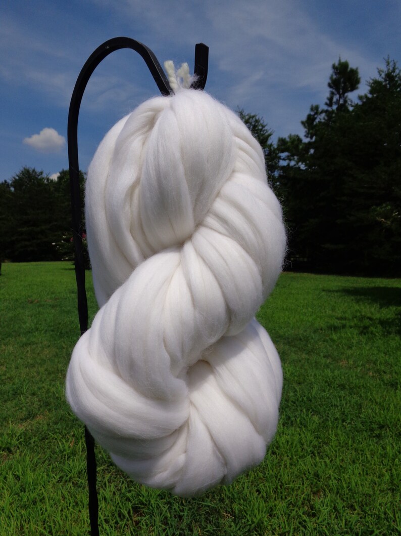 5 Star Diamond Bright White Merino Wool Top Roving Spin Etsy
