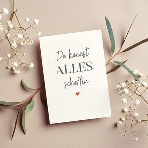 Postcard You can do anything | Greeting card | Encourager | Test