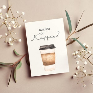 Postkarte Kaffee | Einladung | Grußkarte