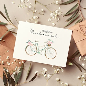 Postkarte Zur Hochzeit | Glückwunschkarte | Karte | Grußkarte