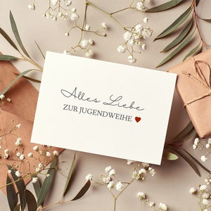 Postkarte Jugendweihe | Grußkarte | Karte I Feier I Konfirmation