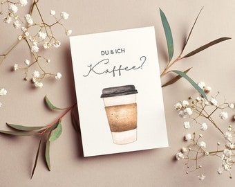 Postcard Coffee | Invitation | greeting card