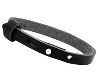 Leather strap simply black