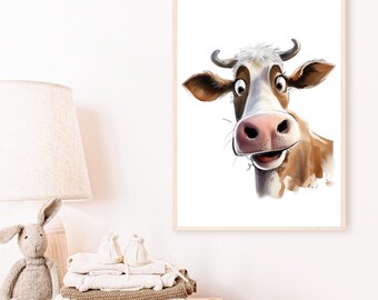 Poster cow | Children's room | Image | Animals | birth