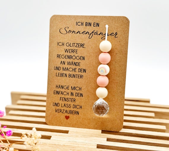 Engelsflügel Suncatcher - Kristall Mit Regenbogen Effekt Als Trost Geschenk