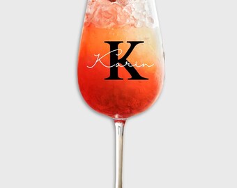 Wine Glass Personalized | Initials | name | Glass