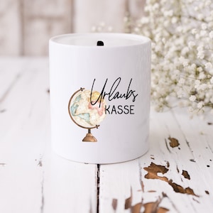 Spardose Koffer Urlaubskasse + Schloss + Schlüssel Urlaub Reise Geld