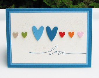 Karte "Blue Love"