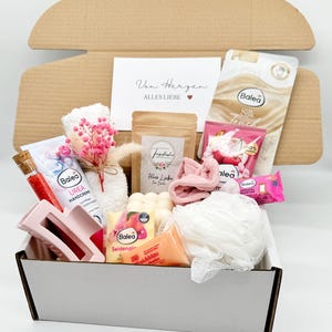 Geschenkbox rosa I personalisiert I Geschenkset I Geschenk für Frauen I Wellness I Wohlfühlbox I Geburtstag I Mutmacher