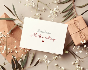 Postcard Mother's Day | Greeting card | Mom