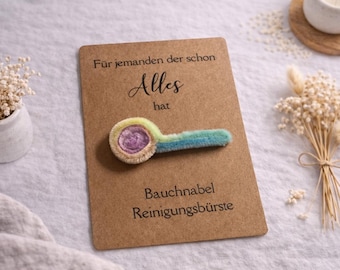Bauchnabel Reinigungsbürste I Geburtstagsgeschenk I lustiges Geschenk I Spaßgeschenk für jemanden der schon alles hat I Geburtstag