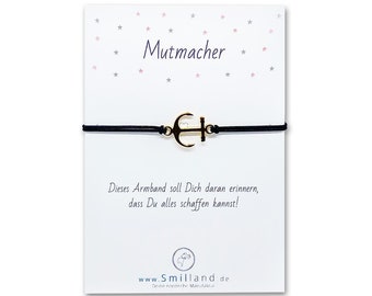 Glücksarmband Anker goldfarben | Armband | Glücksbringer | Maritim