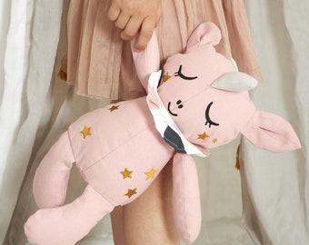 Peluche licorne avec crépitements d'oreilles et hochet I naissance I cadeau I peluche