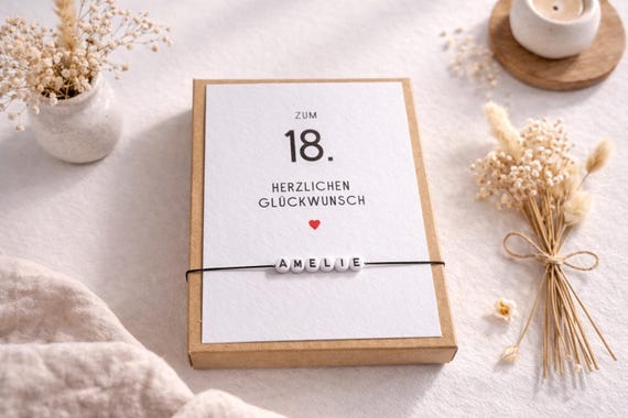 Geschenkbox 18. Geburtstag | Schachtel | Volljährig | Box I Geschenk I Geschenkschachtel I Geldgeschenk