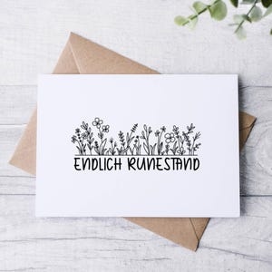 Postkarte Endlich Ruhestand | Grußkarte I Mutmacher I Karte I Rente I Rentner I Rentnerin