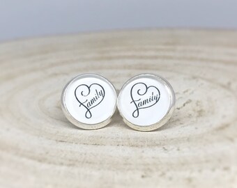 Earrings Family Heart | Earrings | Plug | Jewellery