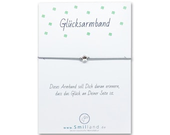 Lucky bracelet star silver-colored | Bracelet | Lucky charm | Encouragement