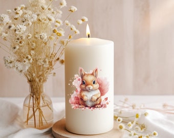 Squirrel candle | Pillar candle | Block candle | Gift