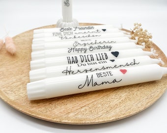 Candles with sayings | stick candles | souvenir | Gift