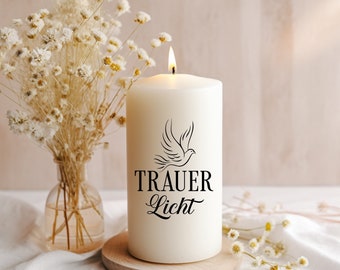 Candle mourning light | pillar candle | block candle | mourning candle | mourning