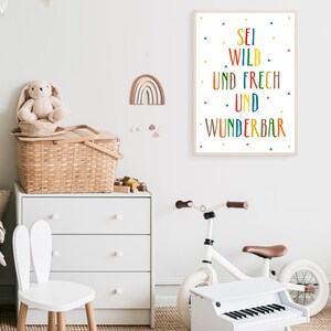 posters be wild Nursery wall decoration Picture image 3