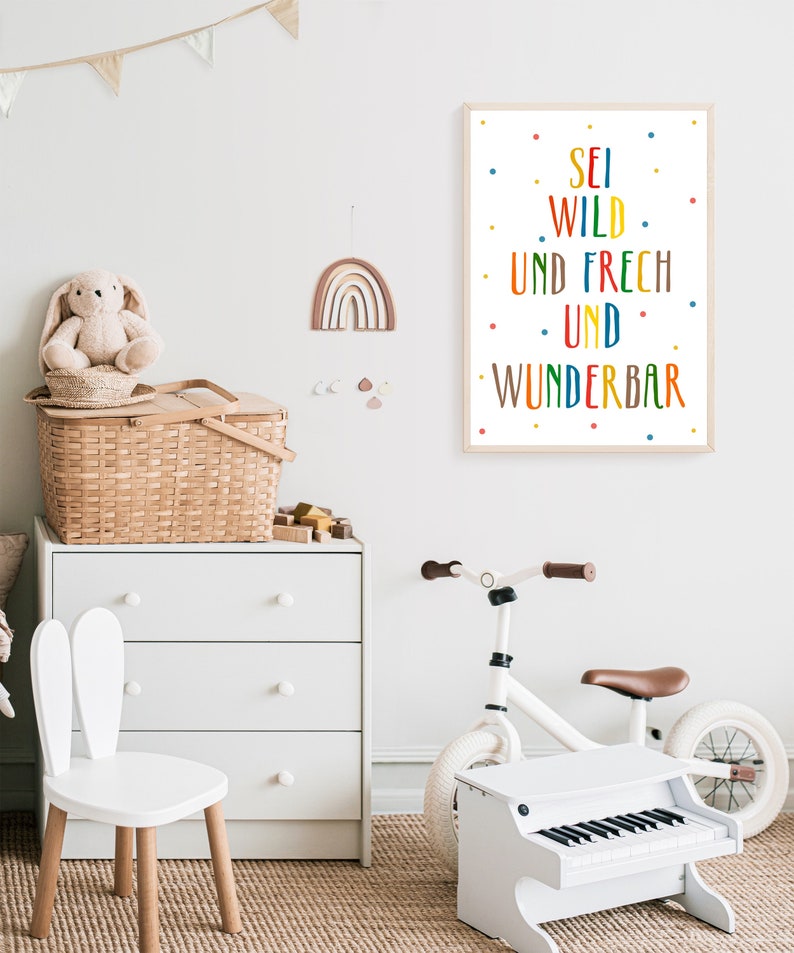 posters be wild Nursery wall decoration Picture image 3