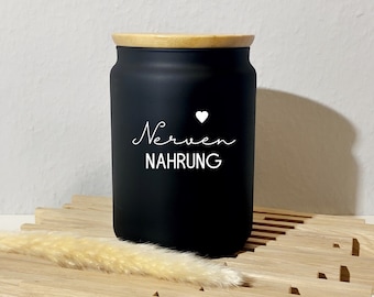 Vorratsdose Nervennahrung | Glas | Vorratsglas | Geschenk