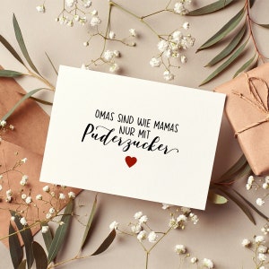 Postkarte Omas sind wie Mamas | Grußkarte | Karte | Oma | Geburtstag | Danke