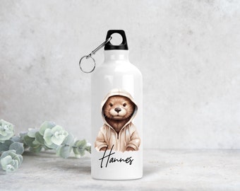 Trinkflasche Otter | Wasserflasche | Geschenk zum Geburtstag | Tier | Flasche | personalisiert