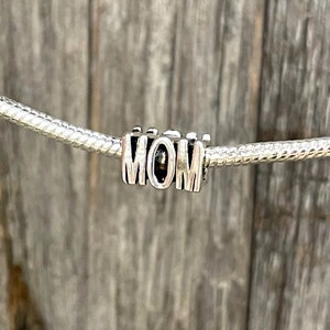 Mãe Mãe Família Amor Europeu Charm Bead Joias Banhadas a Prata Dia das Mães Natal projetada para caber em sua pulseira ou estilo com rosca