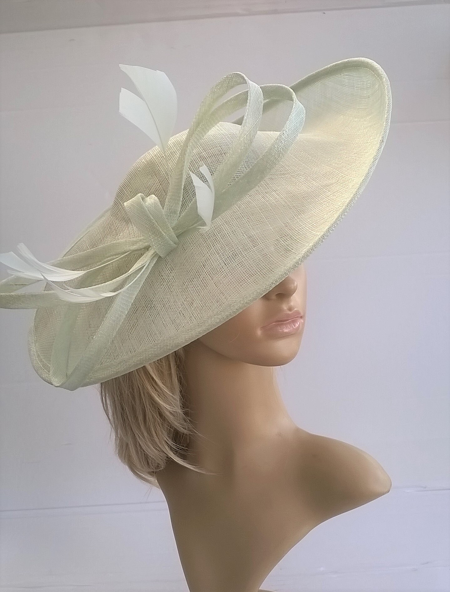 Pale mint green Hatinator..Stunning 