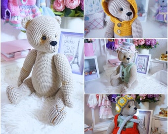 Large bear crochet pattern ( not include clothing )