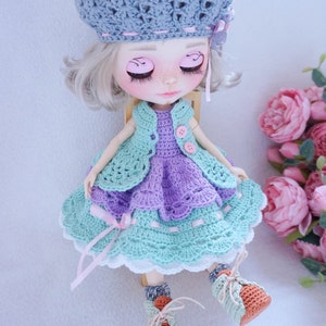 Blythe doll joints outfit crochet pattern ( include all shown in photo)