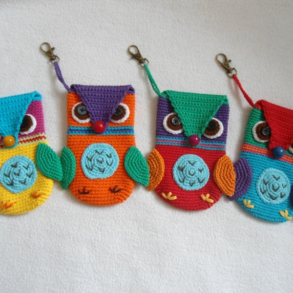 Owl phone case crochet pattern