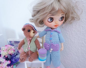 Crochet sweet jumpsuit pattern ( not include mini bear )