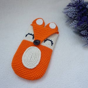 Fox phone case crochet pattern